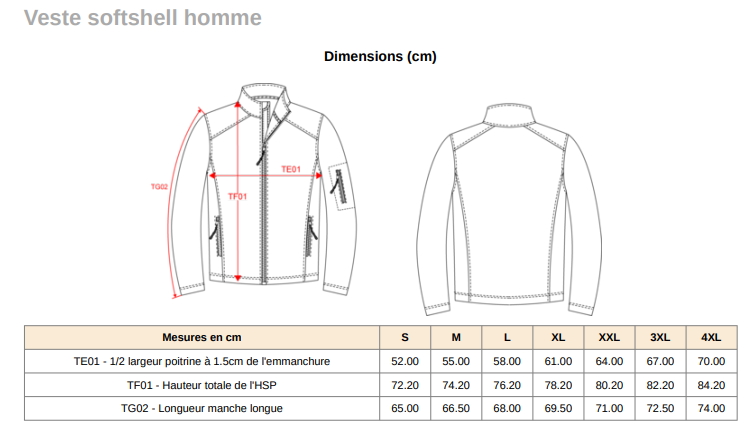 Veste Softshell Homme BMX PCO