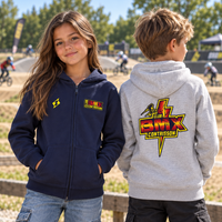 Sweat Capuche Zippé Enfant BMX CONTRISSON