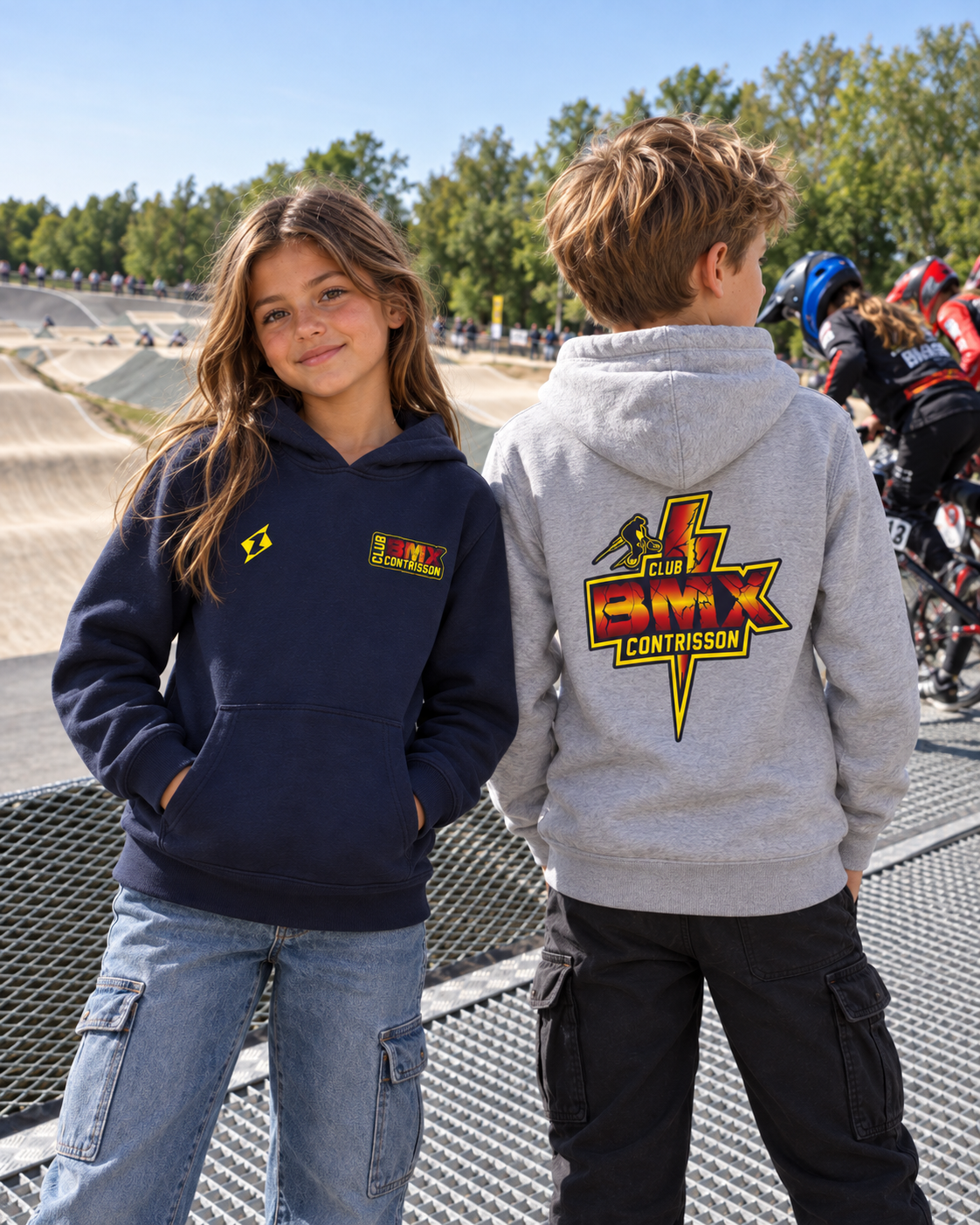 Sweat Capuche Enfant BMX CONTRISSON