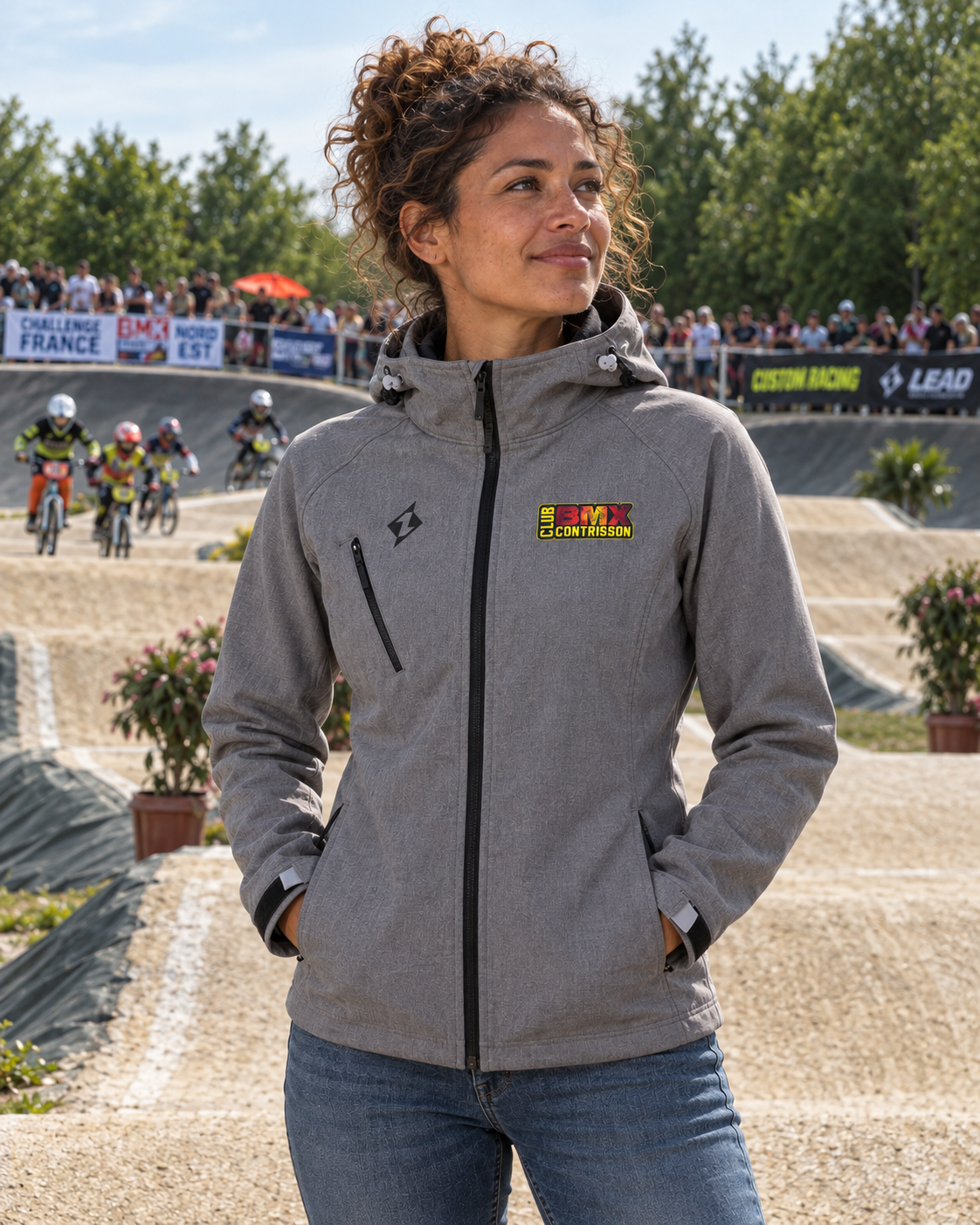 Veste Softshell capuche Femme BMX CONTRISSON
