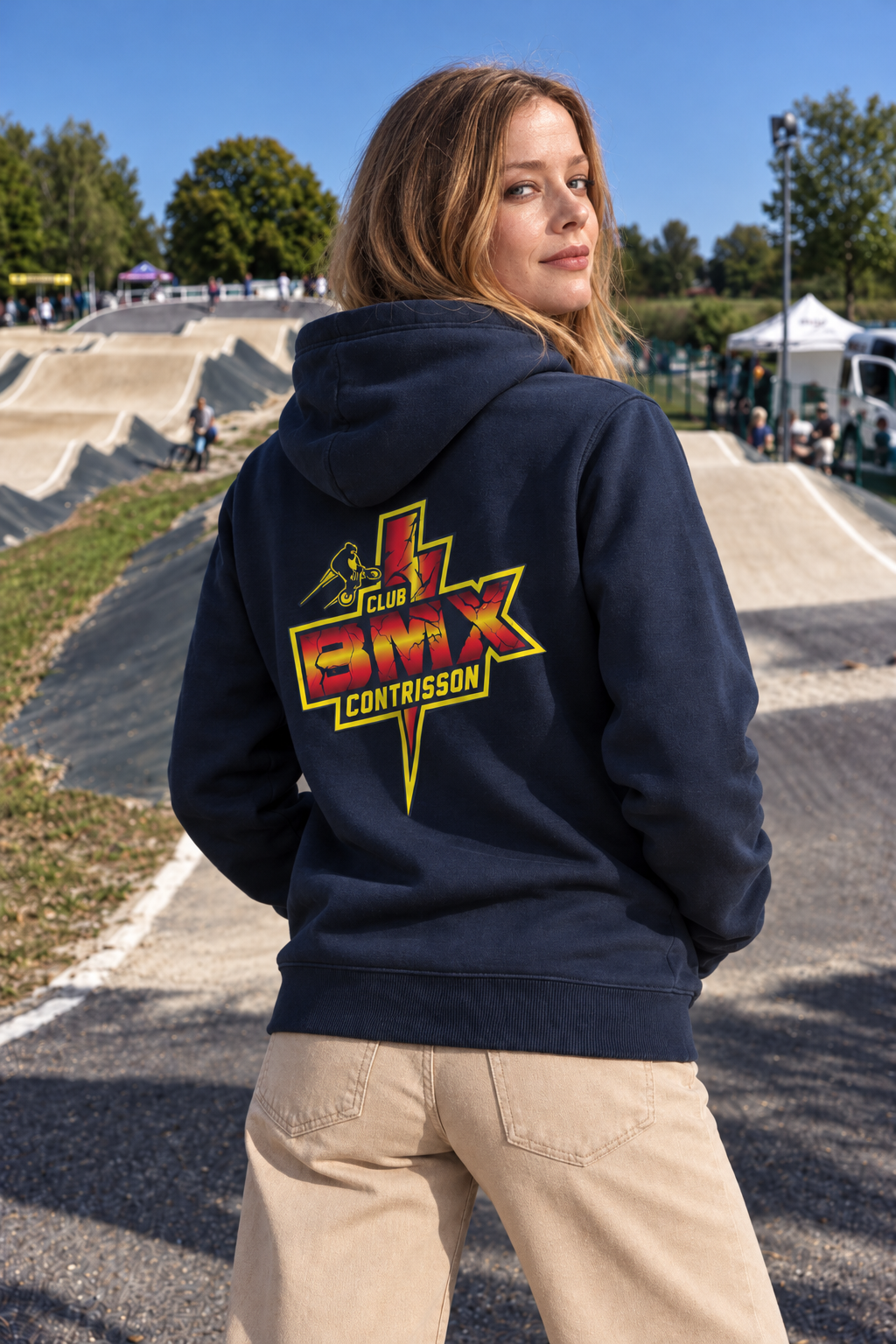 Sweat Capuche Femme BMX CONTRISSON