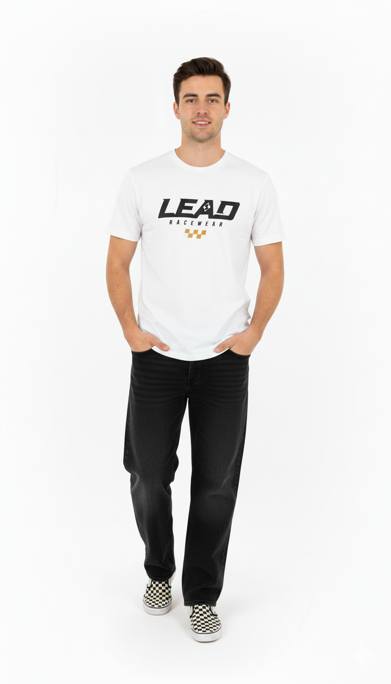 Tee-shirt Lead Racewear ''White Signature''